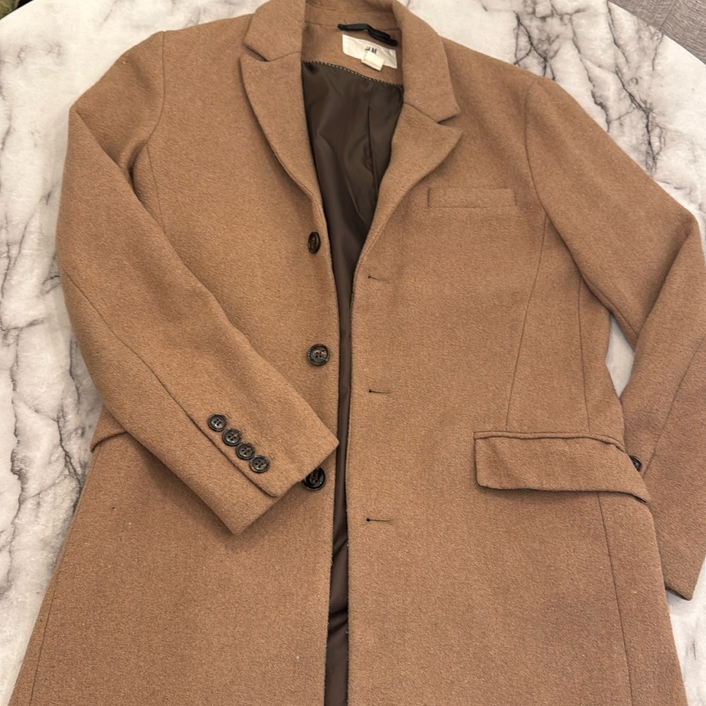 H & M Wool Trench Coat. Size 36R